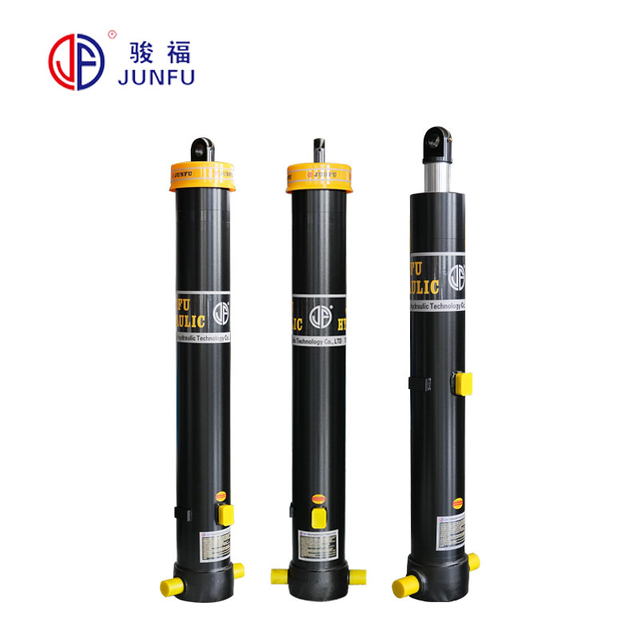 FE dump truck single acting 3-stages telescopic hydraulic cylinder