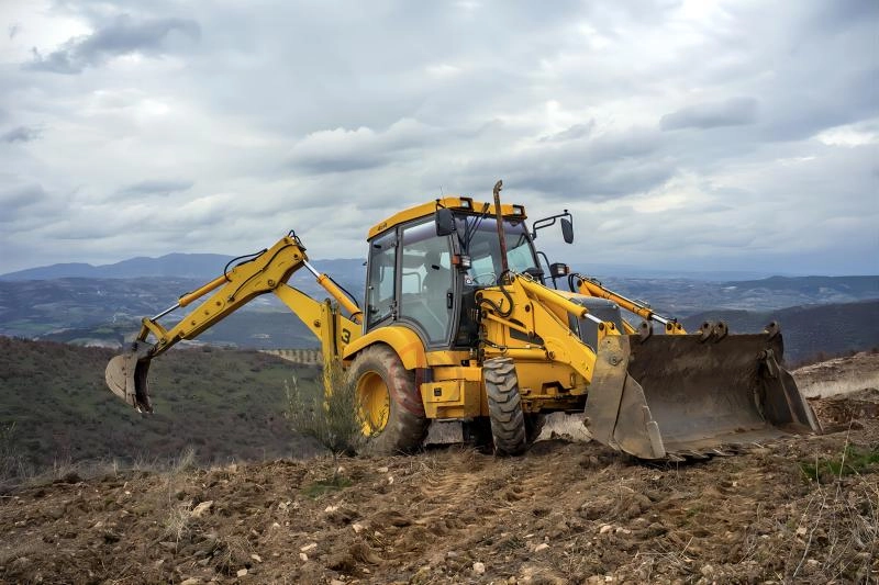 Excavators use double-acting cylinders